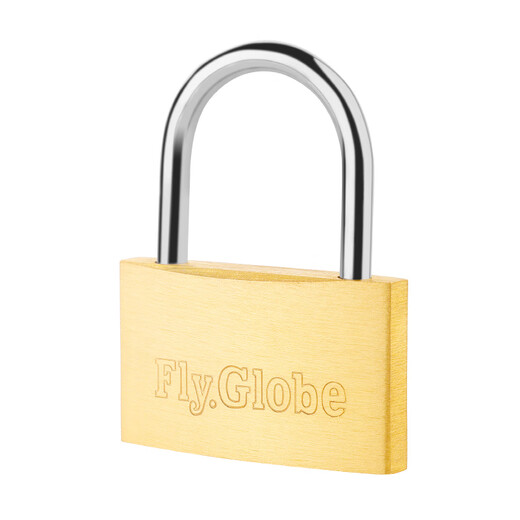 Fly.Globe copper padlock, mini luggage lock, drawer lock, cabinet lock 25mm