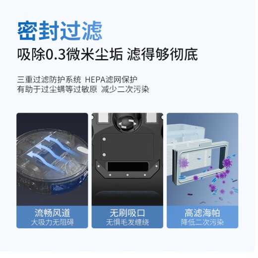 海尔（Haier）扫地机器人扫拖一体家用全自动智能擦地扫地拖地吸尘三合一沿边清扫可预约自动回充TL30U1 官方标配+多配（一套拖布+滤网）