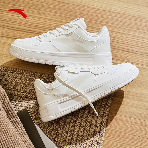 Anta relaxing shoes men's shoes autumn thick sole shoes men's shoes white shoes campus lightweight height-reinforced wear-resistant versatile casual shoes
