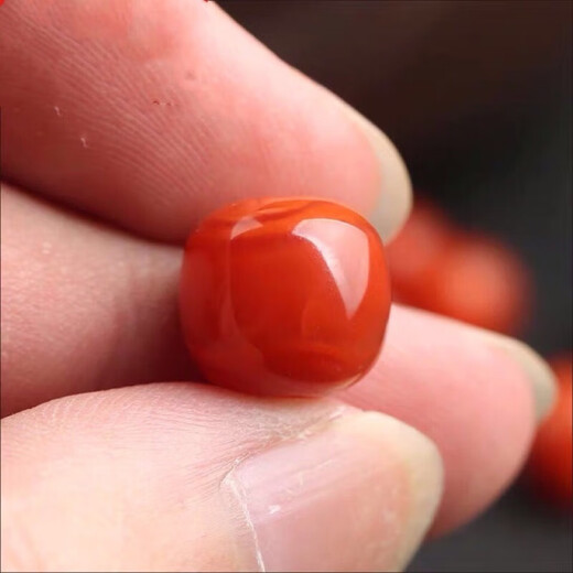 Fat Donglai's same style Baoshan Nanhong single beads natural loose beads old type barrel beads bracelet with one Baoshan 8x7mm old type bead