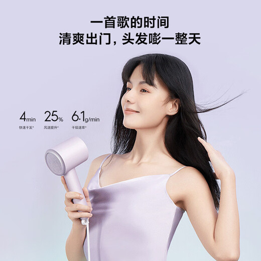 Mijia Xiaomi Negative Ion Hair Dryer H301 Quick-drying Hair Dryer Negative Ion Hair Care Circulating Nourishing Air Volume Gentle Hair Dryer Mijia Negative Ion Hair Dryer H301 Mist Purple