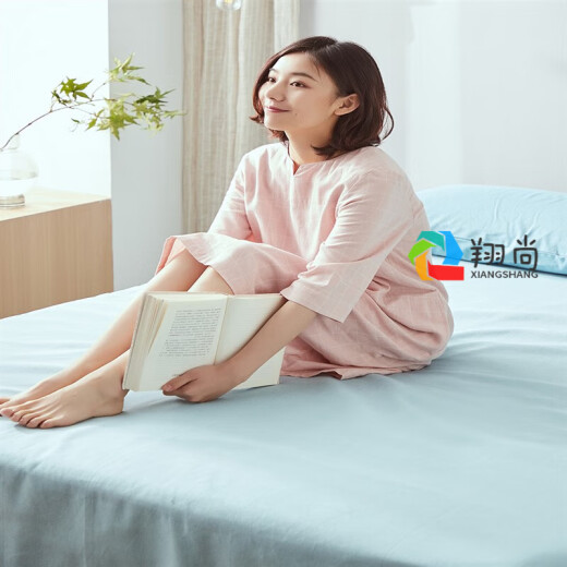 Dapu old coarse cloth mat Dapu Class A old coarse cloth imperial concubine mat 100% cotton machine washable non-stick air-conditioned treasure fashion model-Haiyuelan Physics 1.2m4 feet bed