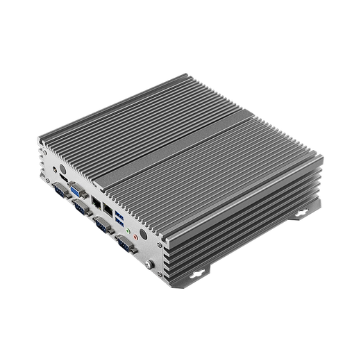 研勤工控机酷睿I5-4200U双网六串口6USB嵌入式工控机无风扇工控主机迷你工控机linux主机 I7-5500U 8G内存/256G固态硬盘