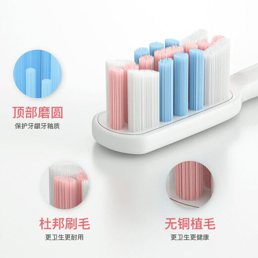 ZDCP adapted to Philips electric toothbrush head HX6620 HX6622 HX6630 HX6631 universal replacement brush head White-deep cleaning-6 only