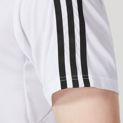 阿迪达斯 （adidas）男装运动套装25夏季新款舒适透气三条纹短袖T恤五分裤短裤两件套 IB8151+IC1484 M/175