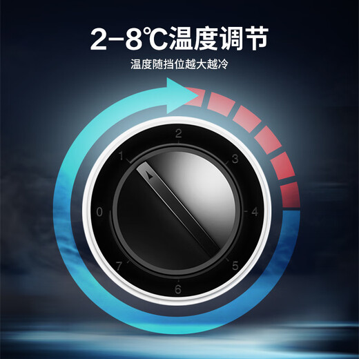 
Xilaisheng display cabinet refrigeration large capacity commercial display cabinet glass door Supermarket convenience store refrigerator beer beverage cabinet air-cooled direct cooling Double door machine red Yao black 688L丨air-cooled