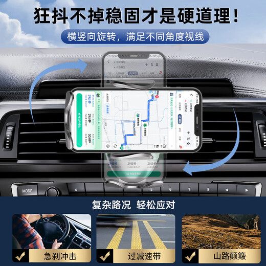 结盟者保时捷玛卡Macan/718/卡宴/帕拉梅拉/91汽车载手机支架专用导航架 17-23款帕拉梅拉(副驾驶)[M8