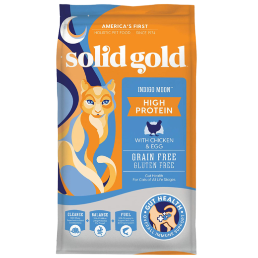SolidGold cat food, grain-free imported chicken gold, main food for young cats, whole cat food, chicken 12 pounds/about 5.4KG (US version)