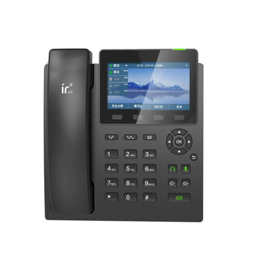 Iridium Android smart phone, recording phone, visual video phone, network IP phone, anti-harassment blacklist, landline support, address book support, phone line/IP line D7558 standard version