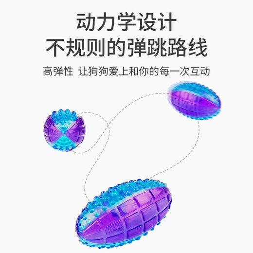 GiGwi Dog Toy Ball Sound Pet Corgi Teddy Medium Dog Molars Resistant Bite G-Ball Olive Medium Transparent