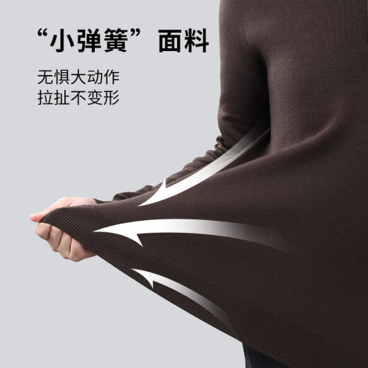 金利来【含羊毛】秋冬新款针织衫男保暖舒适多色翻领休闲通勤毛衣 藏蓝-95 L (175)