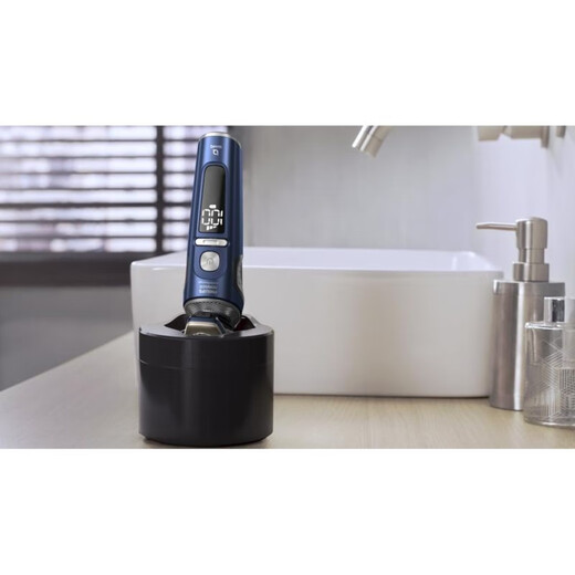Philips Norelco S9000 Prestige Перезаряжаемая влажная и сухая бритва Беспроводная 60-минутная батарея.