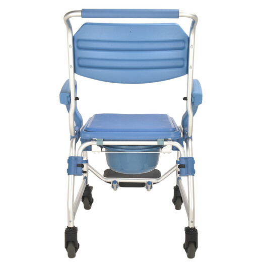Wei Yikang Behinderte Menschen mit Radbad Stuhl Duschstuhl ältere Sits Stuhl Indoor Bad Sits bewegende Toilette Sits Hock