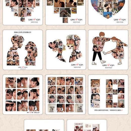 Cadre d'image Yuhua [9214 personnes collectez] [Personnaliser à partir de l'image] Cadre photo acrylique lumineux pour la table, anniversaire, forme de coeur (base de plug-in filaire) boîte cadeau haut de gamme + emballage de sac cadeau