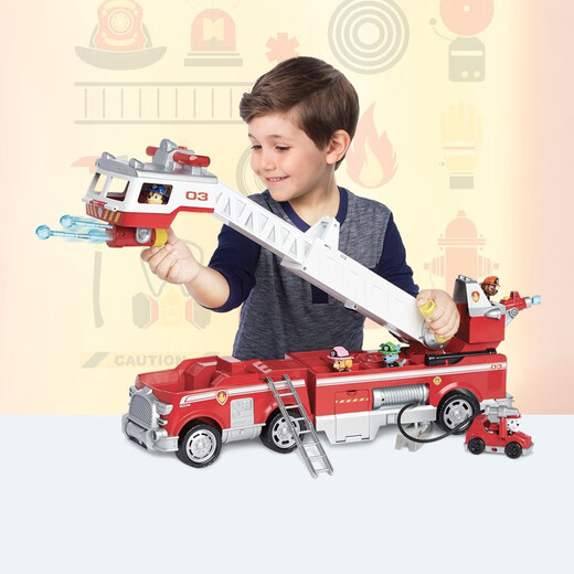La véritable équipe de Wangwang de Beimuhui a fait de grandes contributions, ultime mao mao incendie camion wangwang jouet jouet set chien patrouille toys 16752 Luxury Sound and Light Ultimate Mao Mao