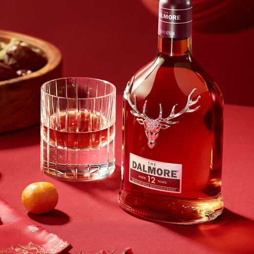 大摩（DALMORE）【官方授权行货】大摩威士忌 苏格兰原瓶进口单一麦芽洋酒700ml  大摩12年