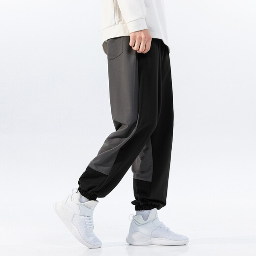 JINGYANG Plus Size Men's Pants Fat Fat Man Loose Sports Pants Fat Casual Pants Harem Pants 3298 4XL (211Jin Jin is equal to 0.5kg to 240Jin Jin is equal to 0.5kg)