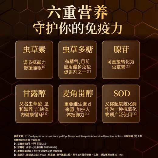 威士雅虫草菌丝体胶囊冬虫夏草术后增强免疫中老年营养送长辈礼盒156粒
