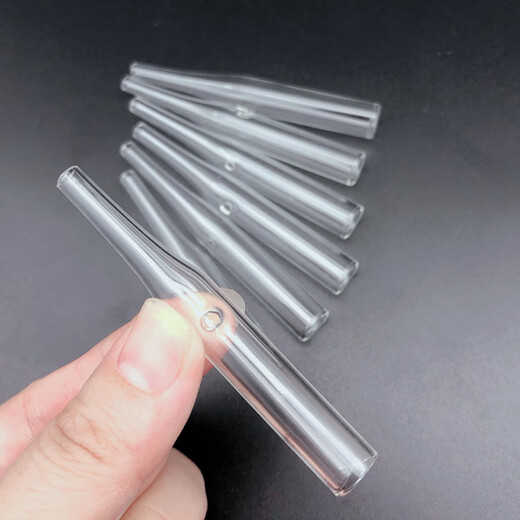 Suitable for blackhead absorption glass tube beauty instrument accessories gourd round cylindrical flat glass oil suction tube oil suction machine 3 gourd-shaped