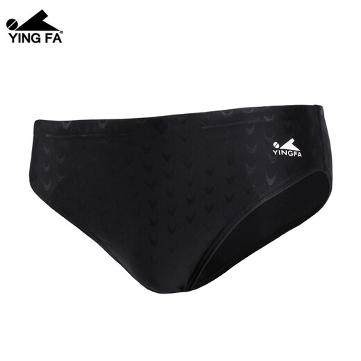 YINGFA Slip de Natation Slip de Natation en Peau de Requin pour Hommes Racing Résistant au Chlore Entraînement Compétition Professionnel Étanche Séchage Rapide Slip de Natation Y9201-1 Noir L Tour de Taille Recommandé 74-79CM