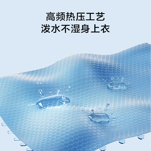 京东京造 儿童雨衣带大书包位男童女童女孩加长全身学生雨披 蓝色3xl