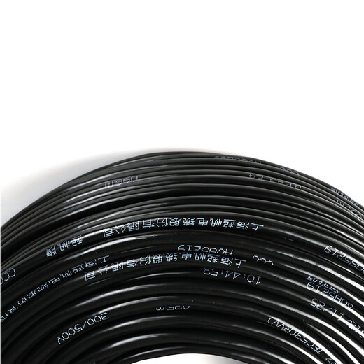 QIFAN wire and cable Fang national standard 2-core power cord two-core multi-stranded copper wire soft sheathed wire 4*70+1*35