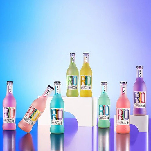 RIO锐澳鸡尾酒预调酒洋酒气泡酒果酒聚会派对分享瓶经典玻璃瓶275ml 275ml*6瓶 3口味混装