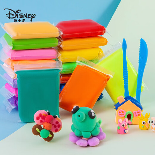 迪士尼（Disney）24色超轻粘土彩橡皮泥+五羊（FIVERAMS）儿童亲护洗手液250ml