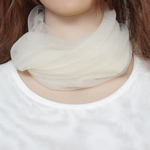 Weizhuoli (Weizhuoli) Écharpe de tête en dentelle en maille pour la protection solaire de la protection solaire fines vertéèbres du cou fou écharpe