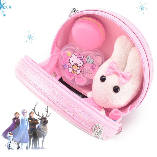 
Disney children's bag portable sliver girl shoulder bag cute princess Aisha bag play house toy pink