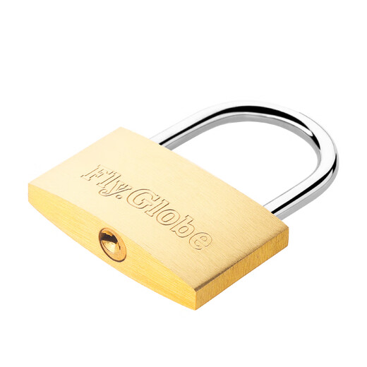 Fly.Globe copper padlock, mini luggage lock, drawer lock, cabinet lock 25mm