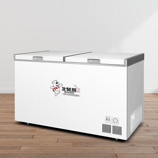 Polarbär (BEJIXIONG) Gefrieriger Gefrierschrank handelsübliche horizontale Kühlschrank-Kühlschrank-Kühlung Ein- und Doppeltemperaturanzeigekabinett Kupferrohrteile [688 Modelle] Einer Temperatur-Energieeffizienz der ersten Ebene 1301*635*850