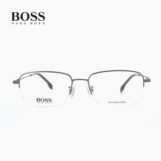 Hugo Boss frame men's classic business half frame casual versatile box 1289/F myopia glasses frame black 1289/F-003