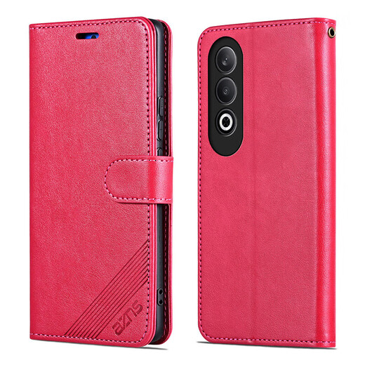 AZNS OPPO A3X 5G手机壳翻盖式皮套PKD130保护防摔5G版前后全包A3x软壳侧翻钱包式复古商务男女新款 棕色 OPPO A3X 5G