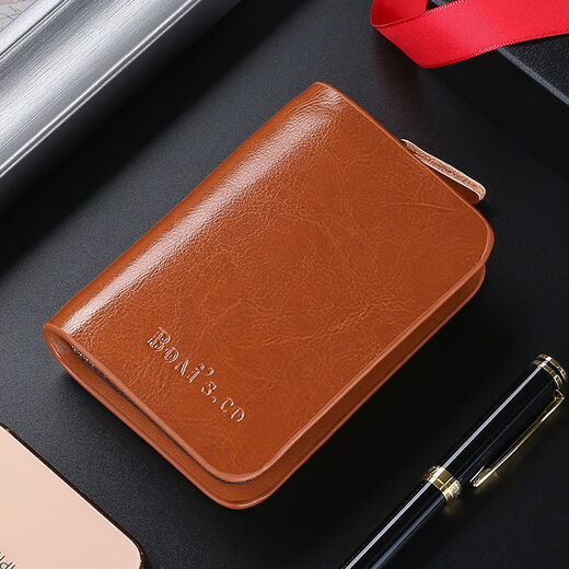 
Yingni Key Bag and Wallet Integrated Three-in-One 2024 Men's Real Leather Business Multifunction Zero Retro Cowhide New Korean Version Cowhide Cowhide Smart Black