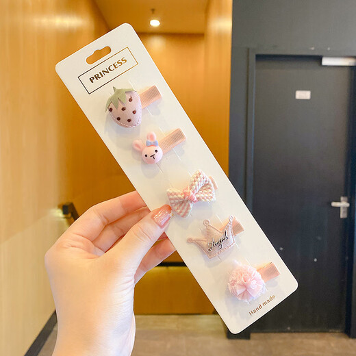 BARY REEF infant and toddler hair clips new style children's cute sweat tire hair clips little girls will not hurt the hair clip headwear, the main hot-selling model is the all-red one