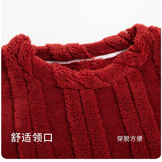 猫人珊瑚绒睡衣女冬季加绒加厚保暖女士甜美可爱法兰绒秋冬家居服套装 Q6621 M（建议体重75-95斤）