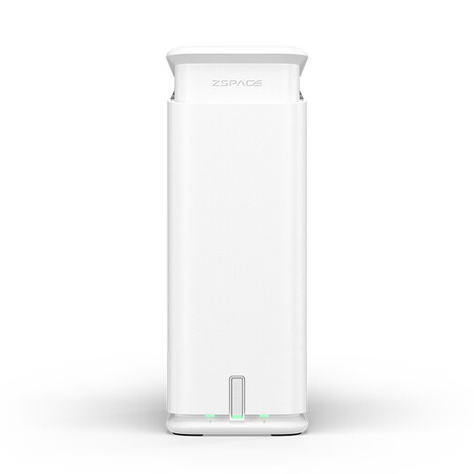 Ji Space Private Cloud Q2C Quad-core Dual-Disk NAS Network Storage Mobile Phone Tablet Expansion Smart AI Entertainment Audio and Video Office Home Cloud Server Snow Mountain White