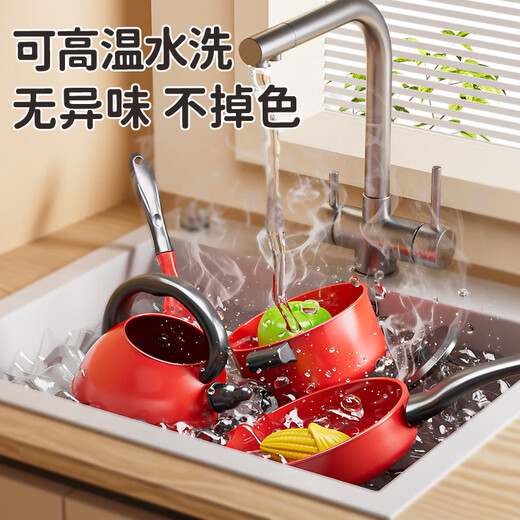 
Miaobeile mini kitchen children's toys girls playing house simulated kitchen chewyle cooking set girl birthday gift