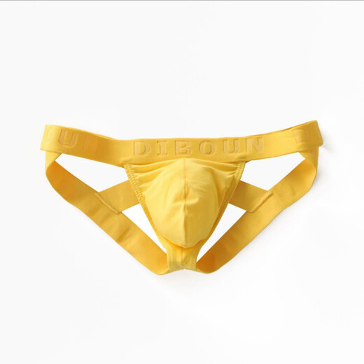 Long Night Men's Underwear Sexy Underwear Sexy Back Empty Thong Cotton Breathable Fashion Youth Trendy Double Thong Black M