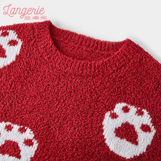 Lanzhuoli Couple's Outfit New Year's Ben Ming Nian Red Home Clothes Year of the Dragon Suit Up and Down Suit Pajamas for Men and Women New Style Women Indian Blue Men's L (175) Men's