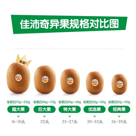 Zespri x1 member store co-branded sunshine gold kiwi fruit 24-piece gift box single fruit approximately 103-124g fruit kiwi fruit