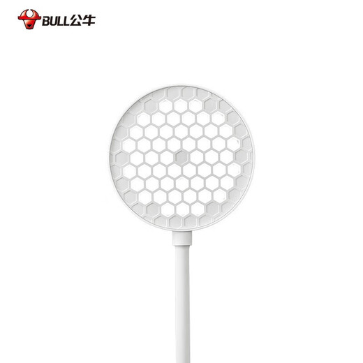 公牛（BULL）插座台灯阅读灯学习专用护眼学生宿舍书桌插电小夜灯带接线板 插座台灯二合一 五孔+两孔-1米