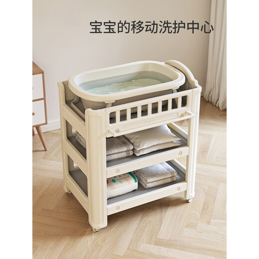 创京懿选婴儿换尿布操作台尿布台护理台多功能新生儿按摩抚触可折叠宝宝台 尿布台【HDPE-食品级-0甲醛 框架结构_其他_组装
