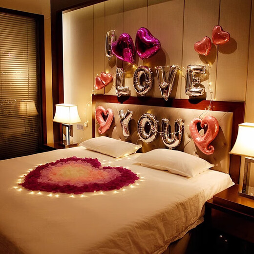 
Yuanhui's proposal arrangement 2,000 simulated rose petals romantic confession of birthday decoration wedding bed sprinkled red petals