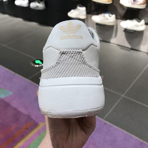 
Adidas casual shoes women's shoes summer new Clover sneakers thick sole high and low top shoes GX7039 GX7039 m white meat powder 36