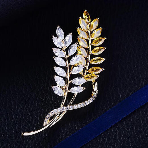 End of the World Fashion Designer Golden Wheat Corsage Men's Suit Brooch Women's Coat Pin Lapel Pin Decoration h Style 4