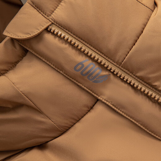 阿迪达斯 （adidas）男装羽绒服 冬季新款户外训练运动服防风保暖连帽羽绒夹克外套 JV6189/沙漠棕/鸭绒绒子含量：80% S (175)