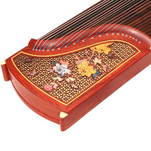 Dunhuang Brand Dunhuang Guzheng 694L MAHOGANIA EXAMEN DE PRENDIDO PIANO PIHO CHENGXIANGTE FAMILIA ANTIGUA YISOU YISOU PROFESIONALES DE PRESPRESPACIONALES PROFESIONALES S94LM Impresión Peony (conjunto completo de accesorios)