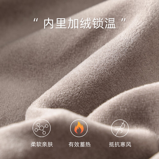 Mark Huafei Corduroy Premium Lapel Jacket Men's Autumn and Winter New Youth Trendy Plush Jacket Brown Brown 318 M (170)